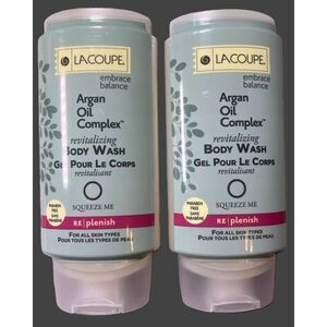 2 Bottles Lacoupe BODY WASH Argan Oil Complex 12.17oz Best Western